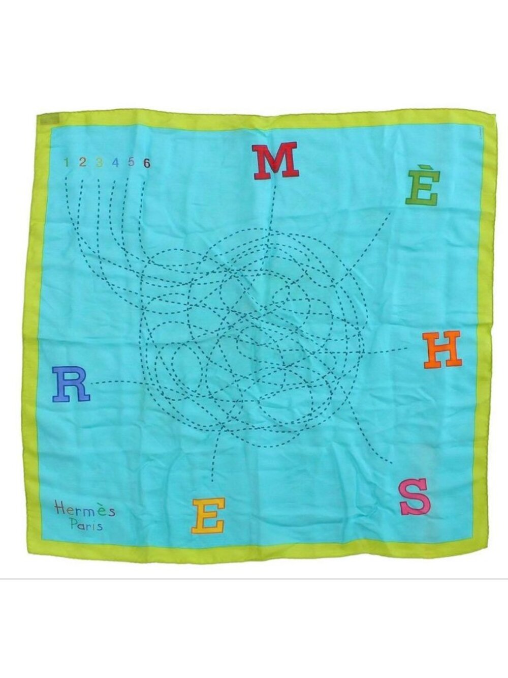 Hermes Carre 70 Fils Conducteurs Scarf